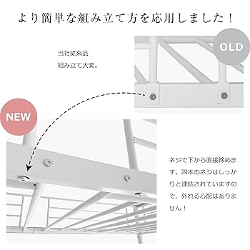 ロフトベッド S 高さ150cm 耐荷重150kg コンセント付き ホワイト Amazon｜Simpolu ロータイプ ロフトベッド はしご付き 耐荷重